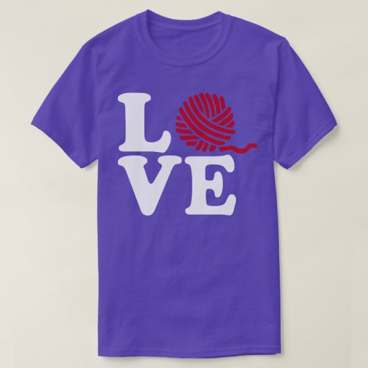 編み物愛 Tシャツ (デザイン正面)