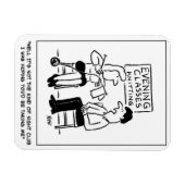 編み物成人教育夜間授業&ナイトクラブ マグネット (横)