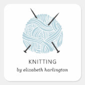 編み物手作りクロシェのクラフト用品ニッター スクエアシール (正面)