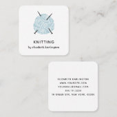 編み物手作りニット・クロシェのクラフト用品 スクエア名刺 (正面/裏面)