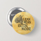 編み物機械 缶バッジ (正面&裏面)