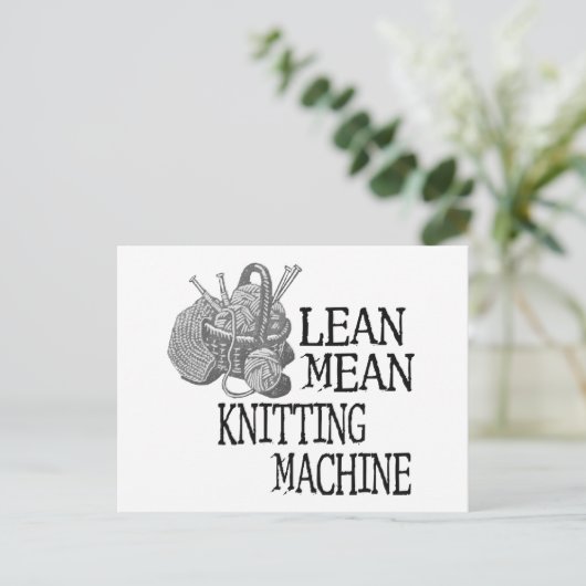 編み物機 ポストカード (スタンド正面)