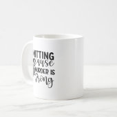 編み物殺人が間違っているからだ コーヒーマグカップ (正面左)