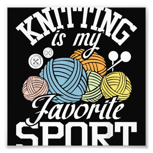 編み物殺人が間違っているからだ フォトプリント            (正面)