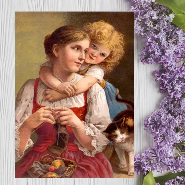 編み物母子猫 (クリエイターアップロード済み)