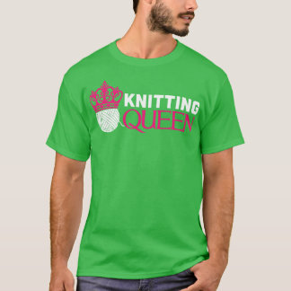 編み物白 Tシャツ