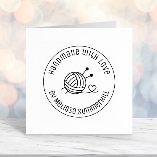 編み物糸クラフトのボール手作りLove 1 セルフインキングスタンプ