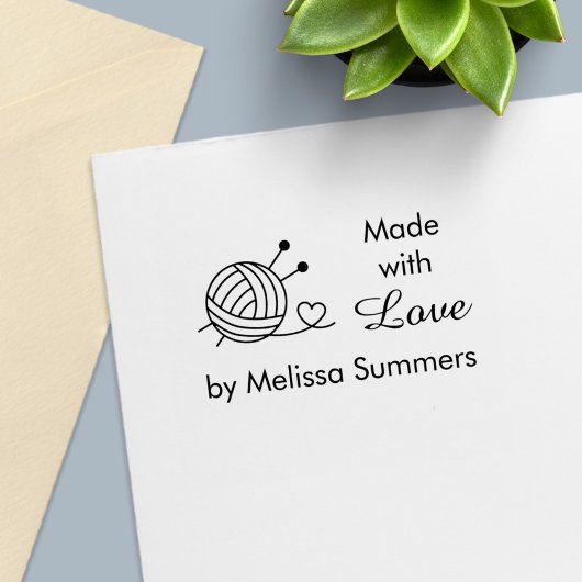 編み物糸クラフトのボール3 セルフインキングスタンプ