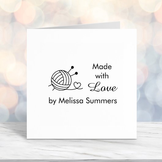 編み物糸クラフトのボール3 セルフインキングスタンプ