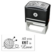 編み物糸クラフトのボール – あなたが編むすべては愛 セルフインキングスタンプ (インサイチュ)