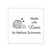 編み物糸クラフトのボールLove 4 ラバースタンプ (インプリント)