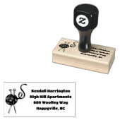 編み物糸差出人住所インクスタンプ ラバースタンプ (押印)