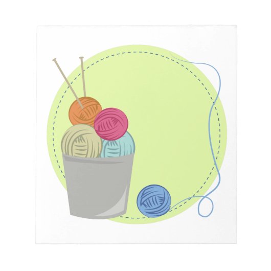 編み物糸 ノートパッド (正面)