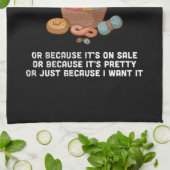 編み物編み物バスケット キッチンタオル (折り畳み)