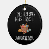 編み物編み物バスケット セラミックオーナメント (左)