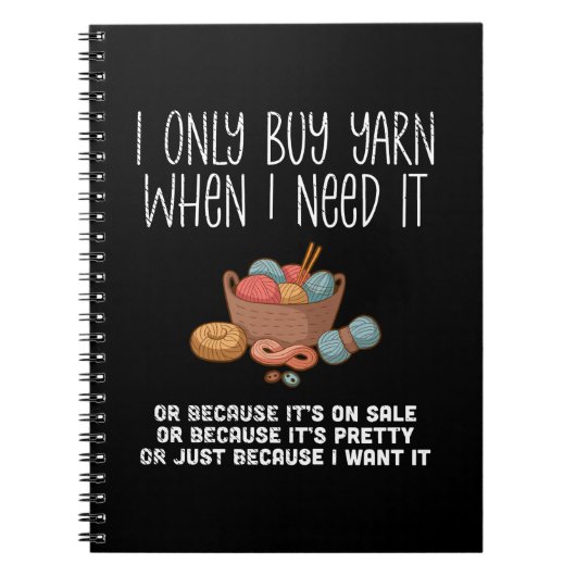 編み物編み物バスケット ノートブック (正面)