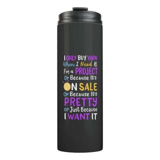 編み物編み物羊毛 タンブラー (正面)