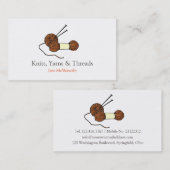 編み物製糸工業 名刺 (正面/裏面)