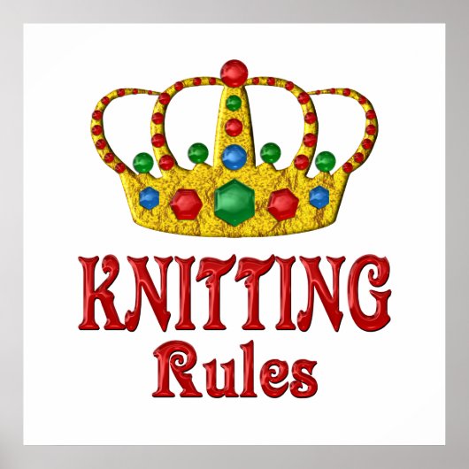 編み物規則 ポスター (正面)