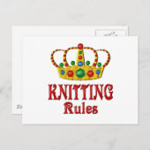 編み物規則 ポストカード (正面/裏面)