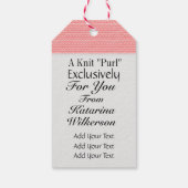 編み物贈与又は事業 ギフトタグ (裏面)