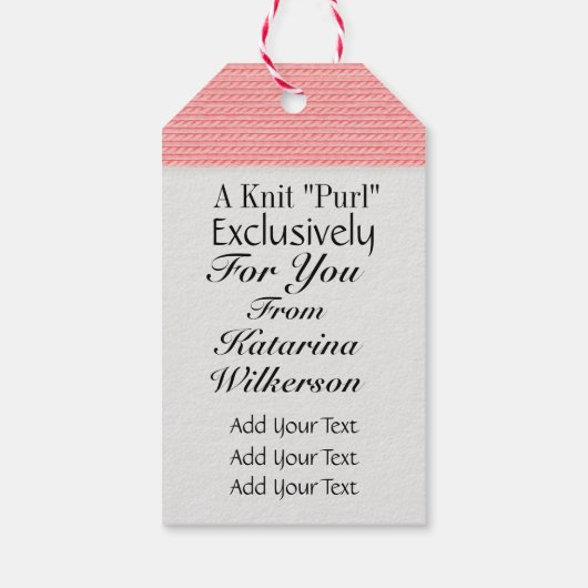 編み物贈与又は事業 ギフトタグ (裏面)