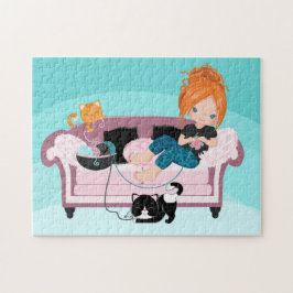 編み物遠くに ジグソーパズル