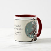 編み物針およびヤーンの落書きの芸術を編む時間 マグカップ (正面右)