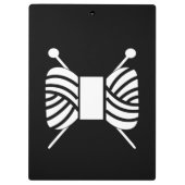 編み物針と糸の串{Dark} クリップボード (裏面)
