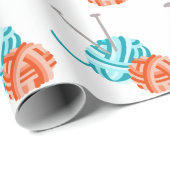 編み物針と糸 ラッピングペーパー (ロールコーナー)