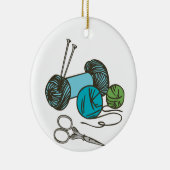 編み物針 セラミックオーナメント (右)