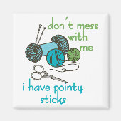 編み物針 マグネット (正面)