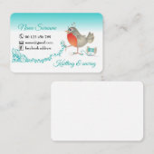 編み物・かぎ針編み愛好者向けの名刺 名刺 (正面/裏面)