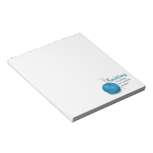 編み物...それはクリエイティブの人々のために座っている。 ノートパッド (アングル)