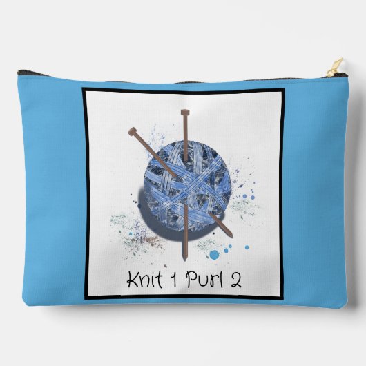 編み物 アクセサリーポーチ (裏面)