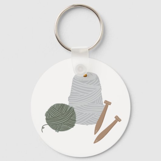 編み物 キーホルダー (裏面)