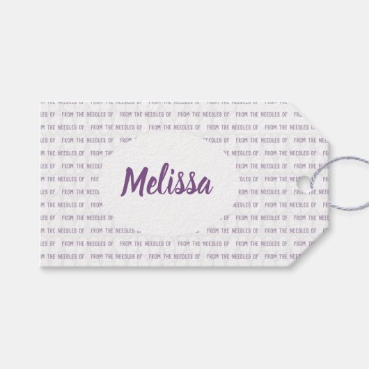 編み物 ギフトタグ (正面(横))