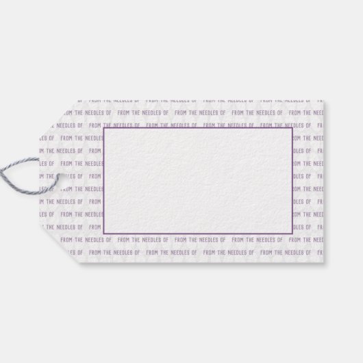 編み物 ギフトタグ (裏面横)