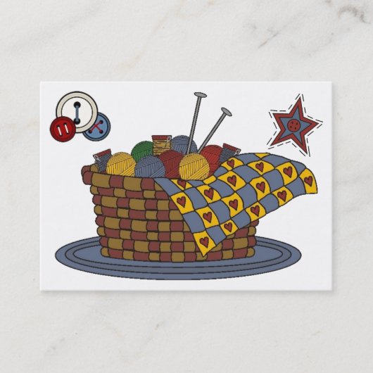 編み物 – クラフト – ファッション- SRF 名刺 (正面)