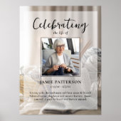 編み物、クラフト、人生の祭り　葬儀の写真 ポスター (正面)