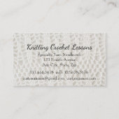 編み物&クロシェインストラクタービジネスカー 名刺 (正面)