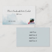 編み物/クロシェ手作り 名刺 (正面/裏面)