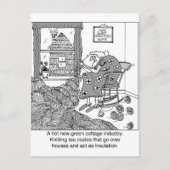 編み物、グリーンコテージ業界 ポストカード (正面)