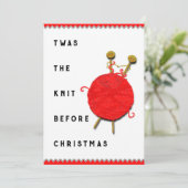 編み物 シーズンカード (スタンド正面)