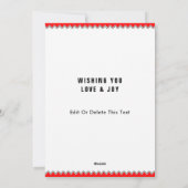 編み物 シーズンカード (裏面)