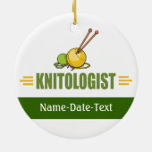 編み物 セラミックオーナメント (裏面)