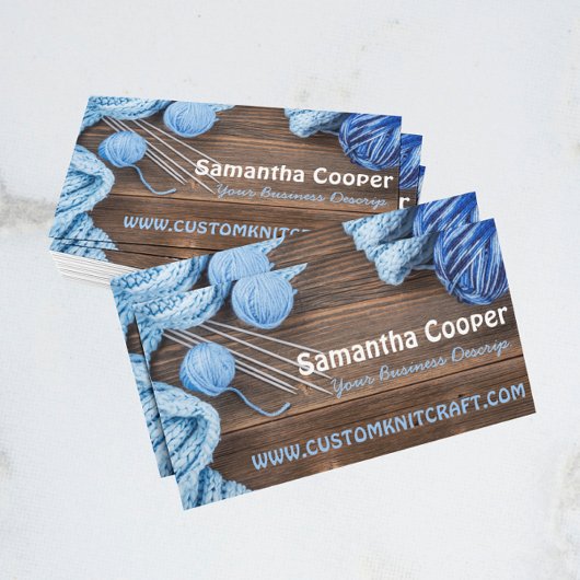 編み物/ニット糸写真 名刺
