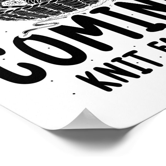 編み物 |ニット裁縫マシンギフトアイディア ポスター (角)