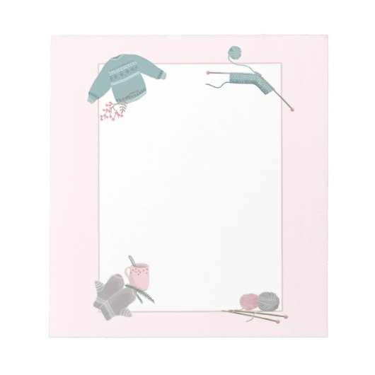 編み物 ノートパッド (正面)