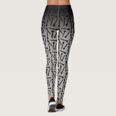 編み物・ファットニードル工グラデーション芸品 レギンス (裏面)